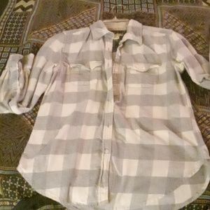 Tailor Vtg. Stretch flannel top